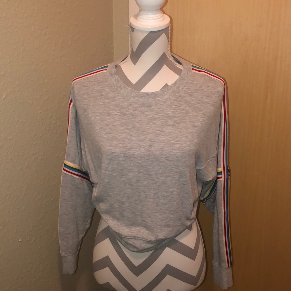 Multi Colored Fitted Sweatshirt
